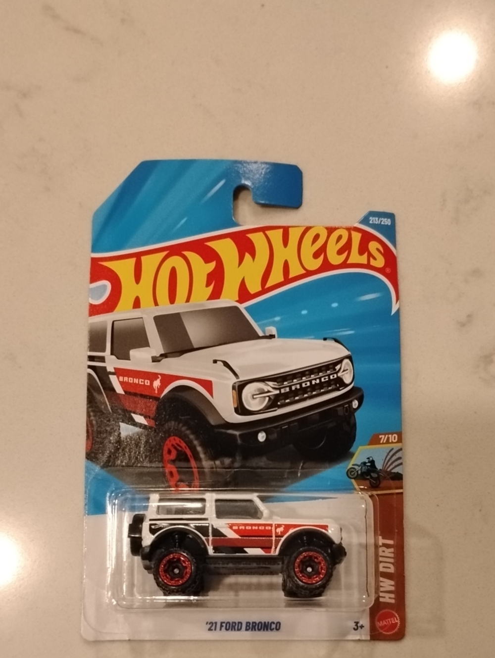 Mattel Hot Wheels '21 Ford Bronco - White with Red Accents